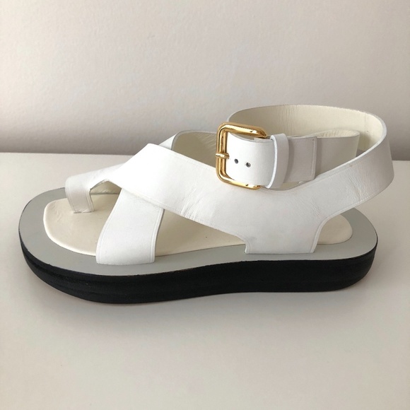 Rare CELINE by PHOEBE PHILO Chunky White Sandals - Picture 6 of 9